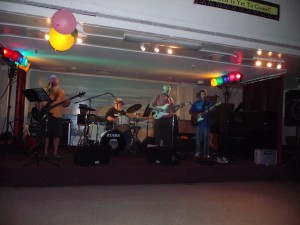 Band Rocking at the Atlantic Club Formal Pajama Party