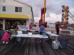 The Atlantic Club Walk/Run for Recovery Booth at the OCMD Inlet