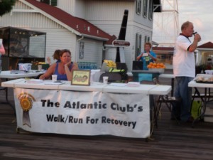 The Walk/Run for Recovery Registration Booth