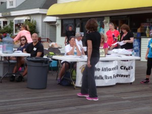 The Walk/Run for Recovery Booth on the Boardwalk